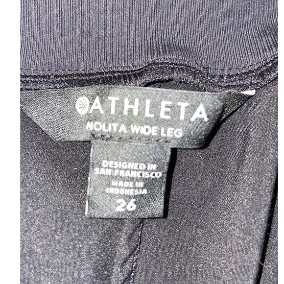Athleta Nolita Wide Leg Pant - Women's Size 26 - Lots of Stretch & Tuxedo Stripe - Picture 7 of 12